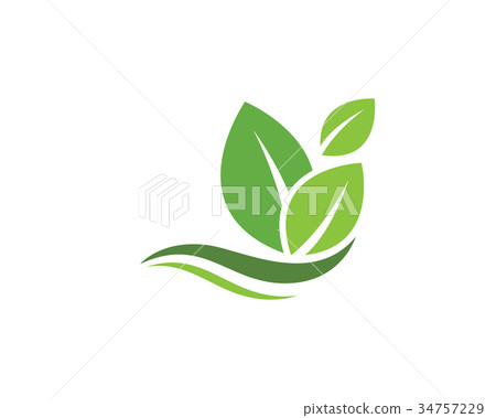Tree leaf ecology nature icon vector - Stock Illustration [34757229 ...