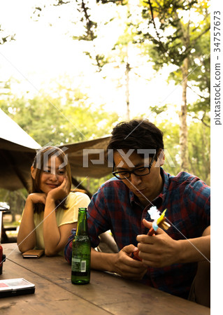 Camp entertainment darkness dim light 34757673