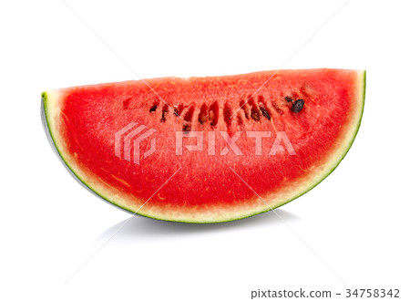 Sliced of watermelon isolated on white background Sliced of watermelon isolated on white background 34758342