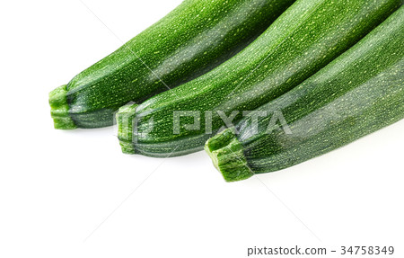 zucchini isolated on white background zucchini isolated on white background 34758349