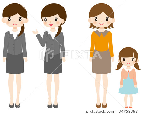 Woman parent and child 34758368
