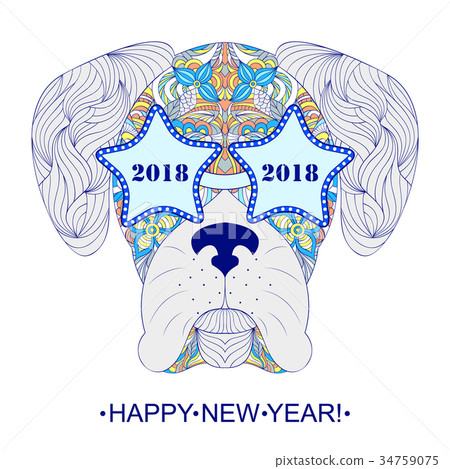 New year card. 34759075
