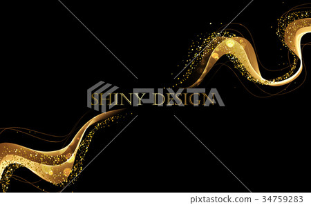 Abstract color wave design element 34759283