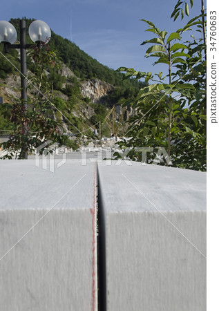 Close up of block of marble Close up of block of marble 34760683