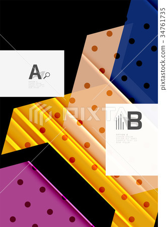Color triangles background design Color triangles background design 34761735