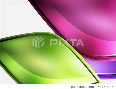 Glossy glass shapes abstract background Glossy glass shapes abstract background 34762027