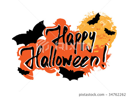 Happy Halloween greeting card 34762262