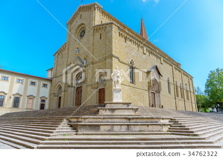 Catholic cathedral in the city of Arezzo Italy 34762322