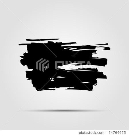 Modern hand drawn ink grunge textures. Template 34764655