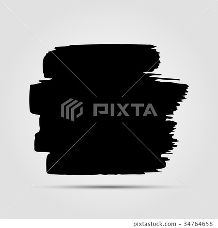 Modern hand drawn ink grunge textures. Template 34764658