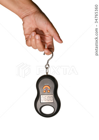 Portable Electronic Scale on hand 34765360