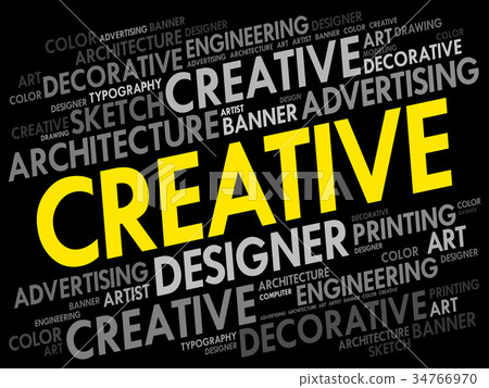 CREATIVE word cloud 34766970