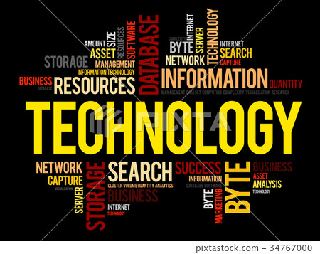 Technology word cloud collage - Stock Illustration [34767000] - PIXTA