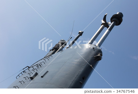 Tower of an old dutch submarine 34767546