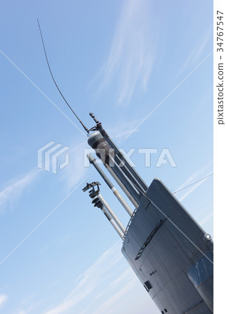 Tower of an old dutch submarine 34767547