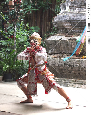 Hanuman(來自泰國古典面具) Hanuman(來自泰國古典面具) 34768178