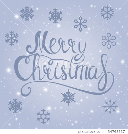 Merry Christmas and New Year Background. Vector 34768337