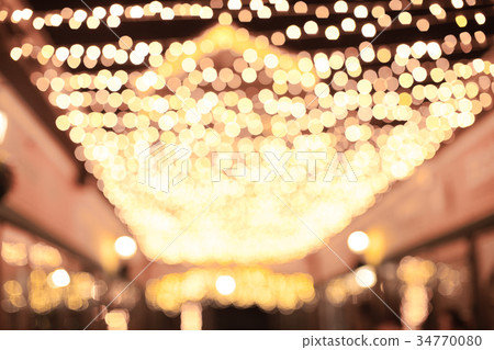 Christmas ilumination bokeh Christmas ilumination bokeh 34770080