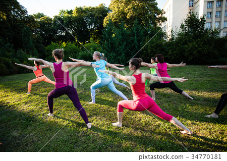 Yoga on a nature Yoga on a nature 34770181