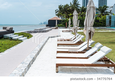 Beautiful luxury umbella and chair  34770764