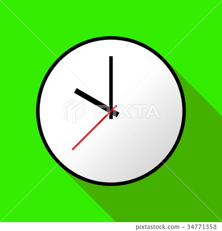 Clock icon, Vector illustration, flat design EPS10 Clock icon, Vector illustration, flat design EPS10 34771358