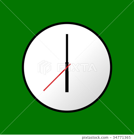 Clock icon, Vector illustration, flat design EPS10 34771365