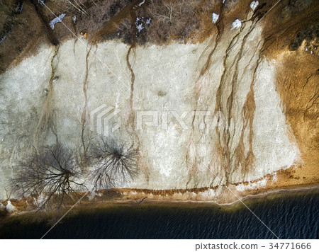 Aerial view over the coast Aerial view over the coast 34771666