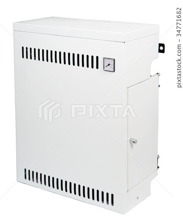 A residential gas heater, isolated on white 34771682
