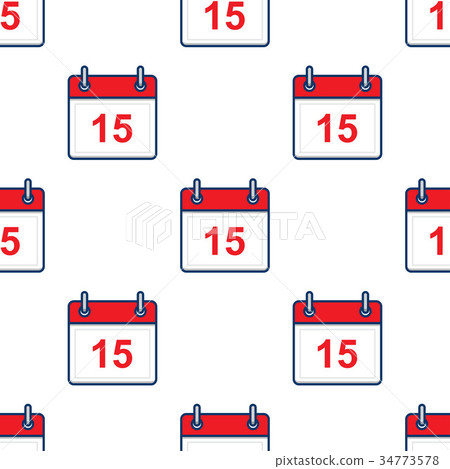 Calendar icon, vector pattern - Stock Illustration [34773578] - PIXTA