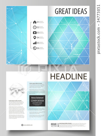 Business templates for bi fold brochure, flyer 34773851