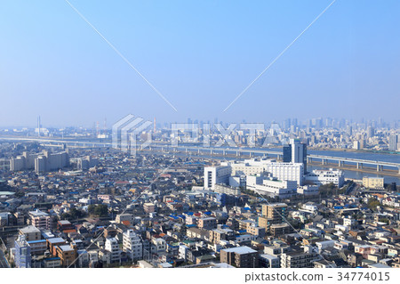 Urban scenery (Tokyo, Funabori, Spring) 34774015