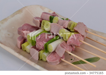 豬肉烤雞肉串 豬肉烤雞肉串 34775165