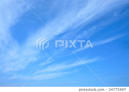  天藍色的天空雲 34775997