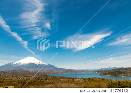 富士山藍天雲全景立場 富士山藍天雲全景立場 34776180
