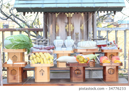 提供區域神社的秋天節日 34776233