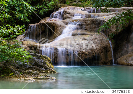 Erawan waterfall Kanchanaburi Thailand Erawan waterfall Kanchanaburi Thailand 34776338