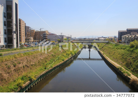 Train view of Osaka to Nara , Japan Train view of Osaka to Nara , Japan 34777072