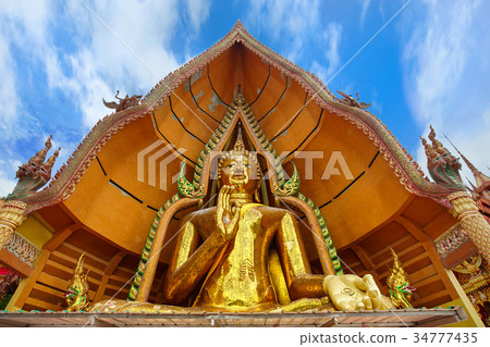 The great Bhudda in Wat Tham Sua, Kanchanaburi The great Bhudda in Wat Tham Sua, Kanchanaburi 34777435