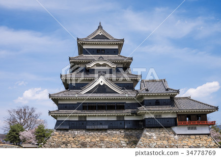 松本城春四月 松本城春四月 34778769