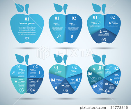 3D infographic design template and marketing icons 3D infographic design template and marketing icons 34778846