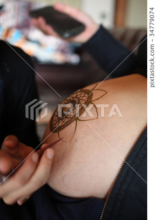 Maternity body art Maternity body art 34779074