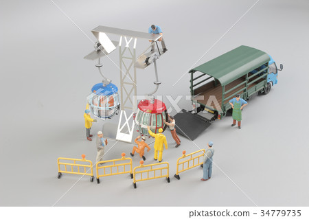 Mini figure with cable car at the site Mini figure with cable car at the site 34779735