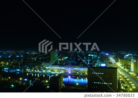 Kushiro night view Kushiro night view 34780833
