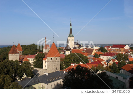 Tallinn Old Town Landscape World Heritage Estonia Europe 34781000