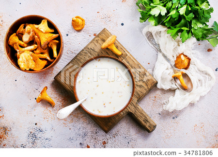 mushroom soup mushroom soup 34781806