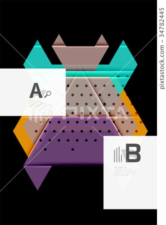 Color triangles background design Color triangles background design 34782445