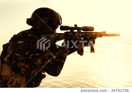 Army soldier silhouette Army soldier silhouette 34782796