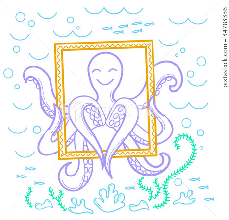 illustration of an octopus 34783336