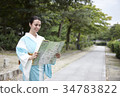 穿著和服的外國人 34783822