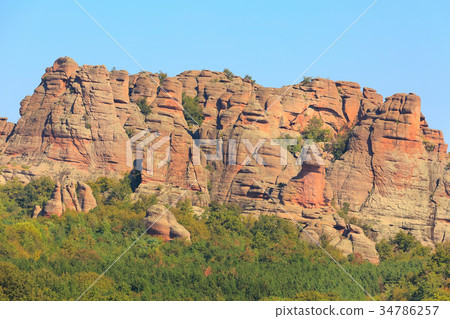 Cliff rocks panorama, Belogradchik, Bulgaria Cliff rocks panorama, Belogradchik, Bulgaria 34786257